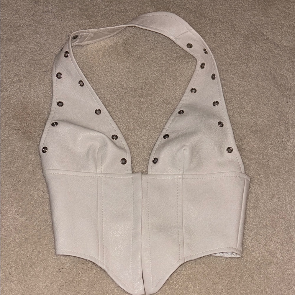 Princess Polly White Halter Top